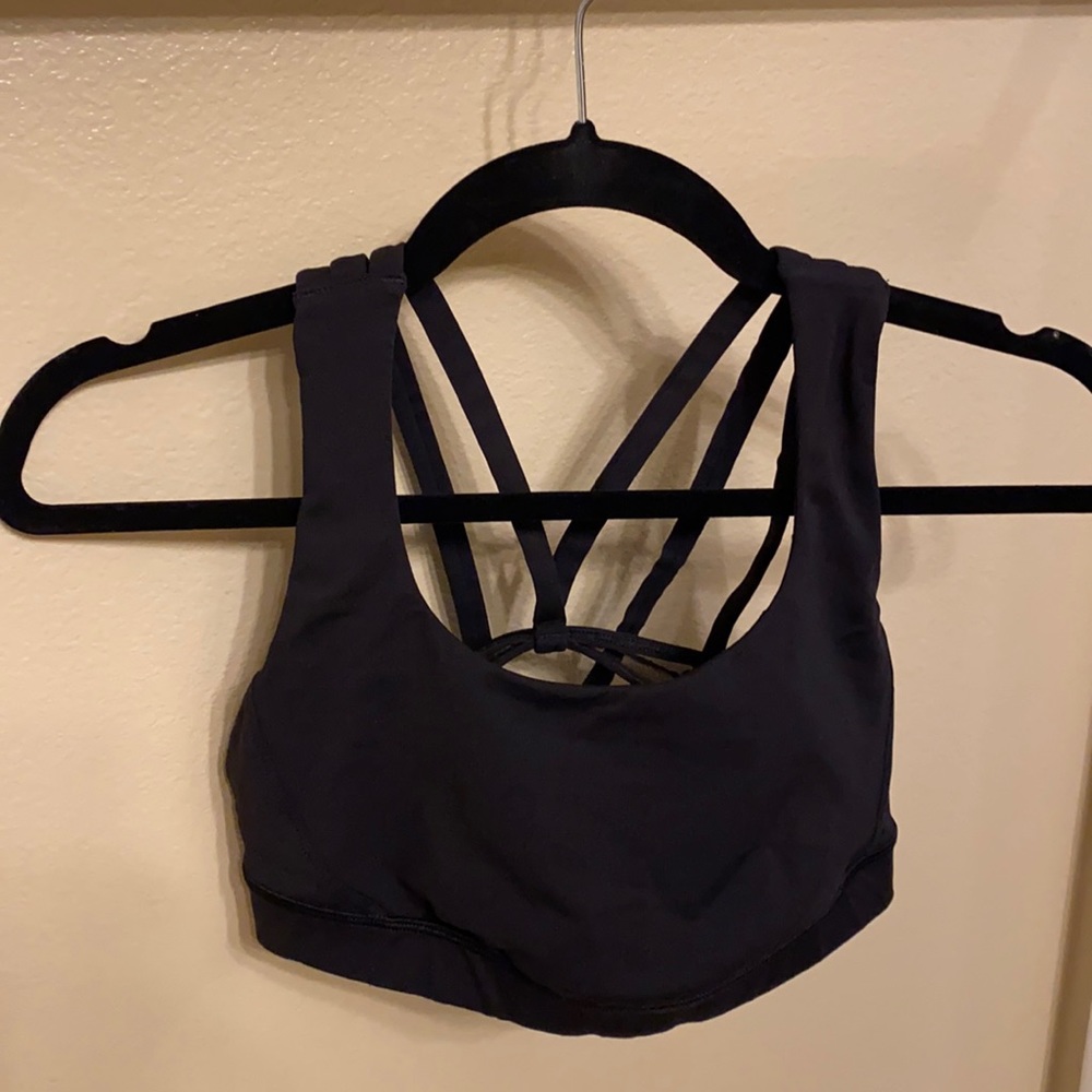 Luluemon bra. Black. Size 4.